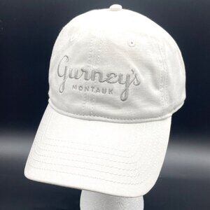 NWT Gurney's Resorts Montauk Long Island Baseball Cap White Adjustable Sportiqe